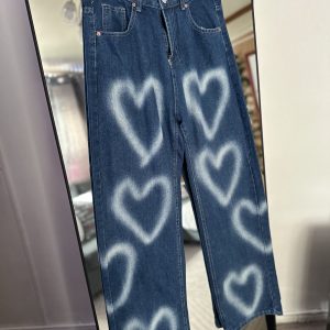 Pantalones jeans de corazón